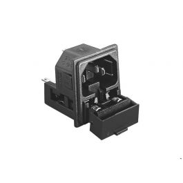 PF0033/10/48 AC POWER ENTRY MODULES SNAP FIT IEC TWIN FUSED ...