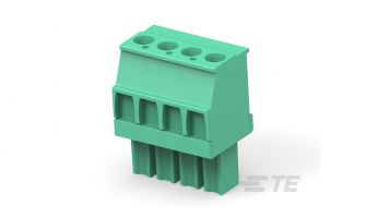 1-1986375-0 Str Plug  3.81mm  Green  LH  10 posn