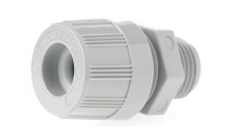 1300980052 MAX-LOC Strain Relief Cord-Sealing Grip, 1/2" NPT, Straight Male, Cable Diameter 6.35-7.93mm (.250-.312")