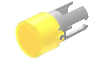 19-931.4 CAP PUSHBUTTON ROUND YLW