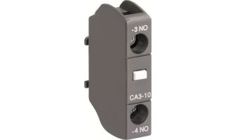 1SBN011010T1010 - AUXILIARY CONTACT BLOCK, 1NO AUX CONTACT, 4A, 50/60HZ, SCREW TERMINALS, IP20