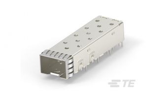 2007194-1 SFP+ 1x1 Cage Assembly  PCI  Solder Tail