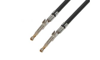 217470-1224 ULTRA-FIT F-F 300MM 16 AWG LEADS BK Au