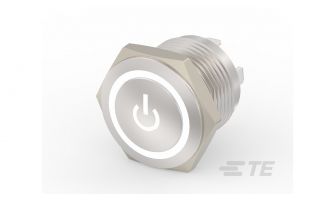 2213775-1 Pushbutton  SW AV16 SPM 0.4VA POWER LED WHITE 12V