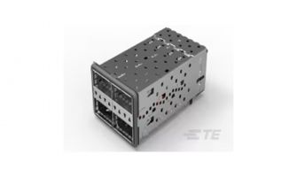 2214574-7 I/O Conn QSFP+ Assy 2x2 Gskt 4LP-All Stacked