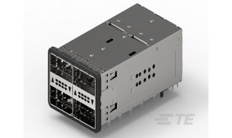 2214593-2 zQSFP+ STACKED RECEPTACLE ASSEMBLY 2X2