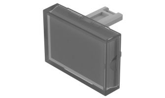 31-903.7 CAP PUSHBUTTON RECTANGLE CLR