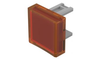 31-954.3 CAP PUSHBUTTON SQUARE orange