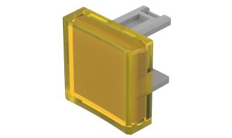 31-954.4 CAP PUSHBUTTON SQUARE YLW