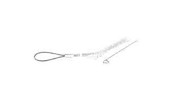 36147 Medium Duty Wire Mesh Slack Grip Cable, Split Rod, Single Weave, Offset Eye, Medium Mesh Length 0.508m (20.00"), Approximate Break Strength 4173.05kg (9200 lbs)