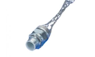 36431 Deluxe Cord Grips Strain Relief, 3/8" NPT, Straight Male, Cable Diameter 7.93-9.53mm (.312-.375")