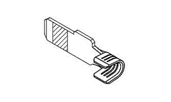 44262-6321 HD Power Conn Term .032 blade Gold 10-12 AWG std