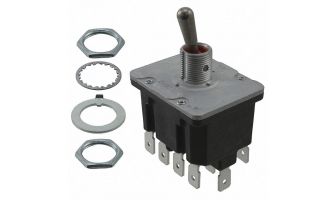 4NT91-3 Toggle SW TOGGLE SW 4PDT 2POS QK CONN TERM STD