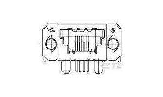 5-1761182-6 Modular Conn/Ethernet Conn 16 SDL SE RCPT ASSY