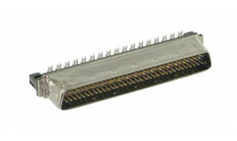 5750913-7 I/O Connectors CABLE PLUG 68P w/lacing covers blk