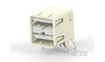 5787617-2 RECP ASSY  R/A  STACKED  THRU-HOLE  USB 