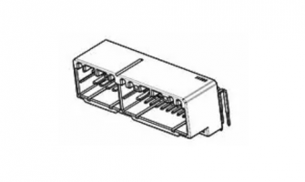 638258-6 Automotive Connectors 54P HOZ. CAP ASSY