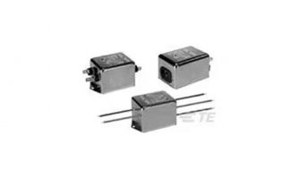 6609037-3 Power Line Filters 3A IEC 1/4 FASTON BULKHEAD MNT
