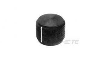 7-1437621-3 Knobs&Dials BLK DIAMOND KNURL KNOB