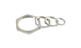 7000.6955.0 GWconnect Metal Nut, Brass, Nickel Plated, M40 Thread