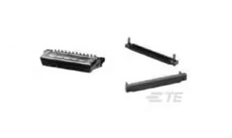 750913-2 I/O Connectors CABLE PLUG 26P w/lacing covers blk