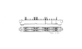 767039-2 MICTOR RA PLUG 076 .093PCB ASY