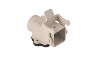 7803.6225.0 GWconnect STD - Standard, Single Lever Bulkhead Mount Housing, Polyamide, with 1 Lever, Right Angle, with Gasket, Size 3A«21x21», M20 Thread, Grey White