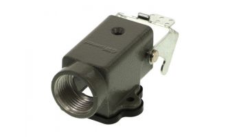 7803.6226.0 GWconnect STD - Standard, Single Lever Bulkhead Mount Housing, Die-cast Aluminum, with 1 Lever, Right Angle, with Gasket, Size 3A«21x21», M20 Thread, Grey