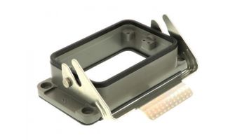 7848.7440.0 GWconnect STD - Standard, Single Lever Bulkhead Mount Housing, Die-cast Aluminum, with 1 Lever, with Gasket, Size 48B «104x62», Grey