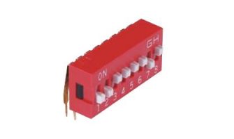 78C04SRAT Slide Dip Switch  4 Switches  SPST