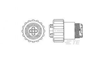 796271-1 Standard Circular Conn PLG PIN 17-14 F/H SEALED