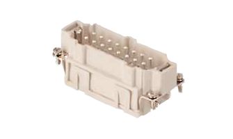 936010230 GWconnect Push-in Terminal Insert, Male, 10-Pole, 16A, Silver (Ag) Plated Contacts, Size 10B «57x27»