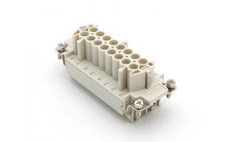 936010271 GWconnect Crimp Contact Insert, Female, 16-Pole, 16A, Numbered 1-16, for Crimp Contacts, Size 16B «77x27»