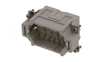 936010284 GWconnect Crimp Contact Insert, Male, 18-Pole, 16A, for Crimp Contacts, Size 10B «57x27»