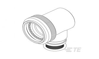 CW1285-000 Circular MIL Spec Strain Reliefs&Adapters TXR40AZ90-1404BI