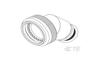 CW1395-000 Circular MIL Spec Strain Reliefs&Adapters TXR40AC45-1814BI