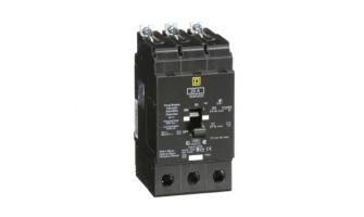 EDB34020 Mini circuit breaker, E-Frame, 20A, 3 pole, 480Y/277VAC, 25kA max, bolt on [TAA]