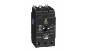 EDB34050 Mini circuit breaker, E-Frame, 50A, 3 pole, 480Y/277VAC, 25kA max, bolt on [TAA]