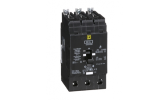 EDB34090 Mini circuit breaker, E-Frame, 90A, 3 pole, 480Y/277VAC, 25kA max, bolt on [TAA]