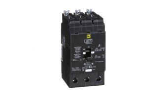 EDB34125 Mini circuit breaker, E-Frame, 125A, 3 pole, 480Y/277VAC, 25kA max, bolt on, shunt trip [TAA]
