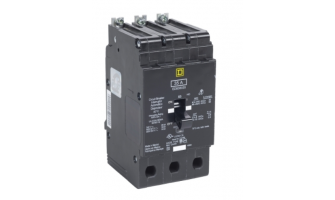 EDB36040 Mini circuit breaker, E-Frame, 40A, 3 pole, 600Y/347VAC, 25kA max, bolt on [TAA]