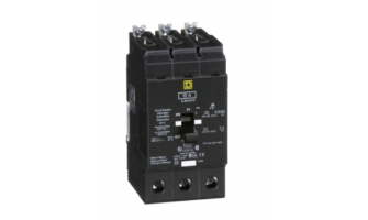 EJB34015 Mini circuit breaker, E-Frame, 15A, 3 pole, 480Y/277VAC, 100kA max, bolt on [TAA]