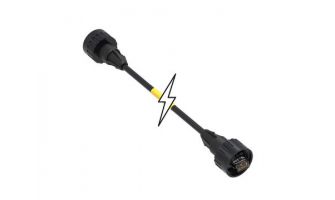 ENQ3115M010 Brad RJ-Lnxx RJ-45 Double-Ended Cordset, 8 Poles, Male (Straight) to Male (Straight), 24 AWG, PVC Cable, 1.0m (3.28') Length