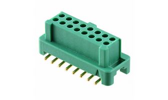 G125-FS11605L0P 8+8 Pos. Female DIL Vertical SMT Conn. for Latche