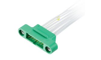 G125-MC11205M1-0150L 6+6 Pos. Male DIL 26AWG Cable Assembly 150mm sing