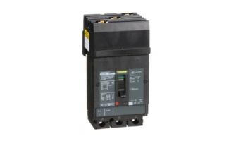 HJA36050 Circuit breaker, PowerPacT H, 50A, 3 pole, 600VAC, 25kA, I-Line, thermal magnetic, 80%, ABC