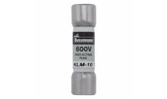 KLM-10 FUSE CARTRIDGE 10A 600VAC/VDC 5AG