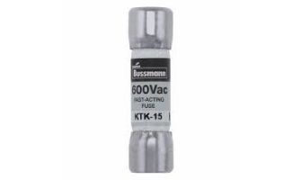 KTK-15 FUSE, CARTRIDGE, 15A, 10X38MM, FAST ACTING