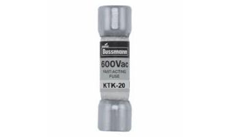 KTK-20 FUSE, CARTRIDGE, 20A, 10X38MM, FAST ACTING