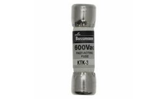 KTK-3 FUSE, CARTRIDGE, 3A, 10X38MM, FAST ACTING